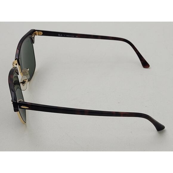 Ray-Ban Clubmaster Classic Sunglasses RB3016 | Tortoise Shell Frame Green Lenses - Picture 7 of 11